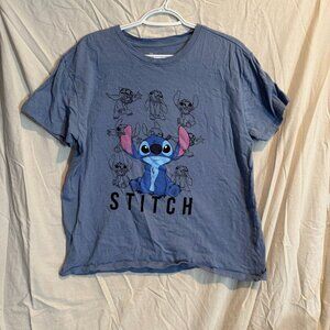 Disney Stitch Graphic Tee – Blue – XL